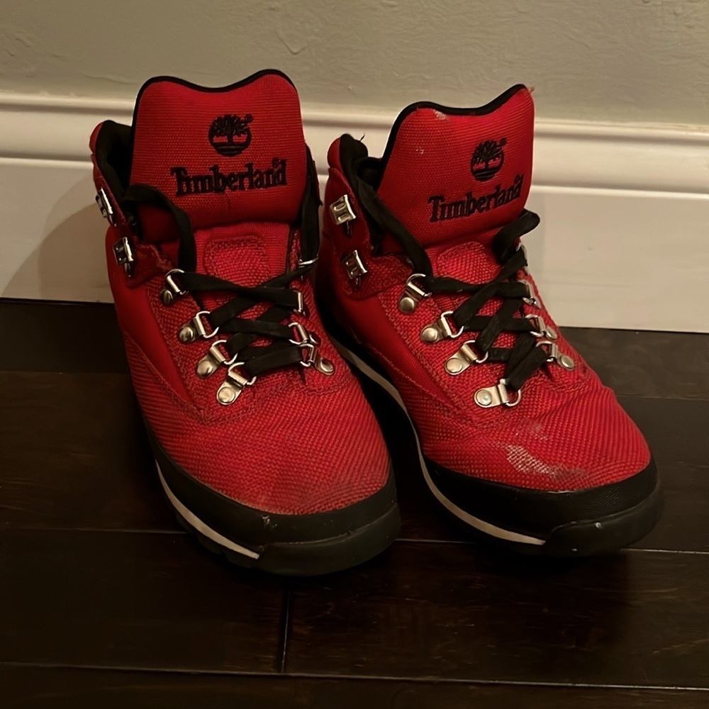 Timberland Red Boots 7